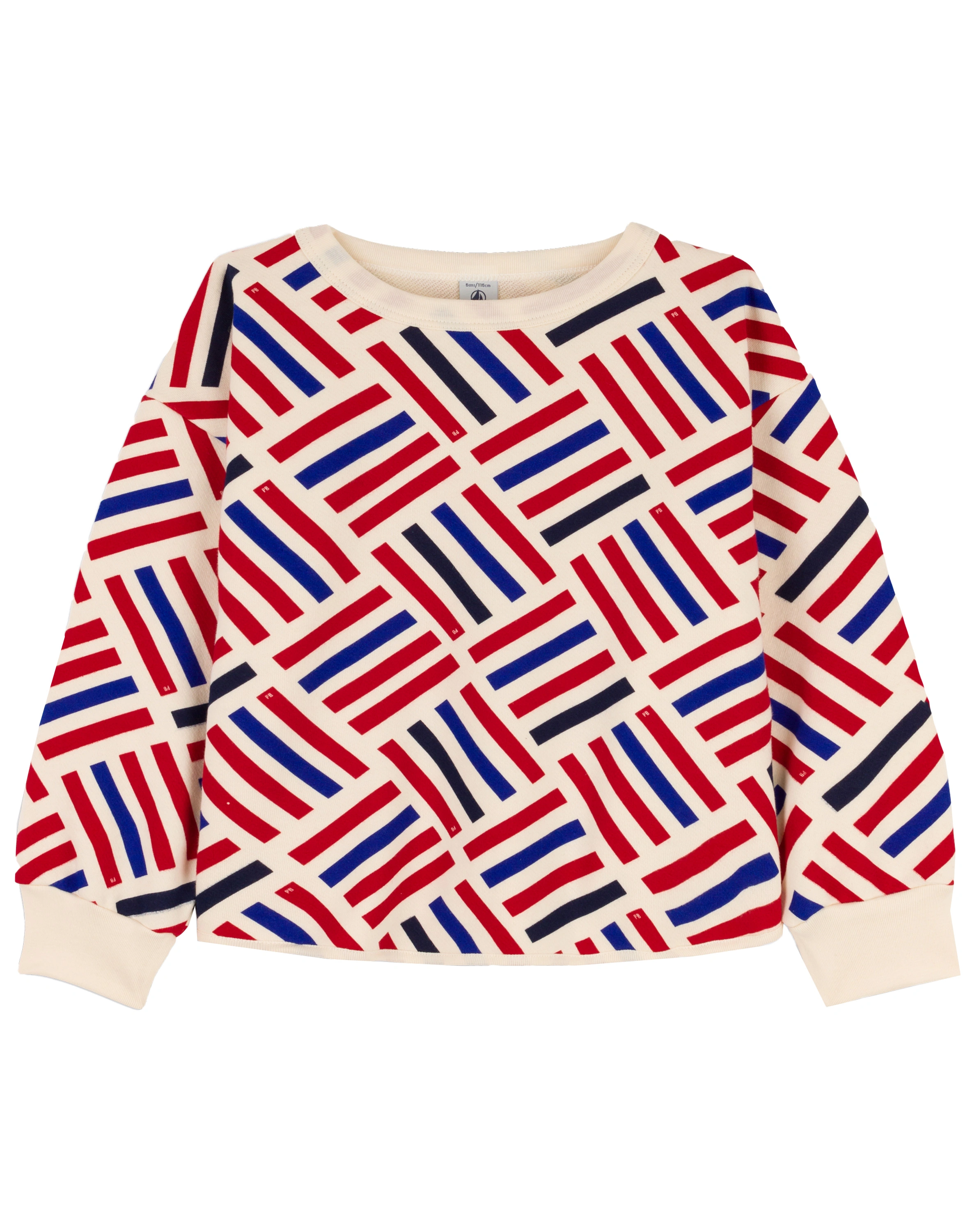 Sweatshirt BANDE AOP in avalanche/multi