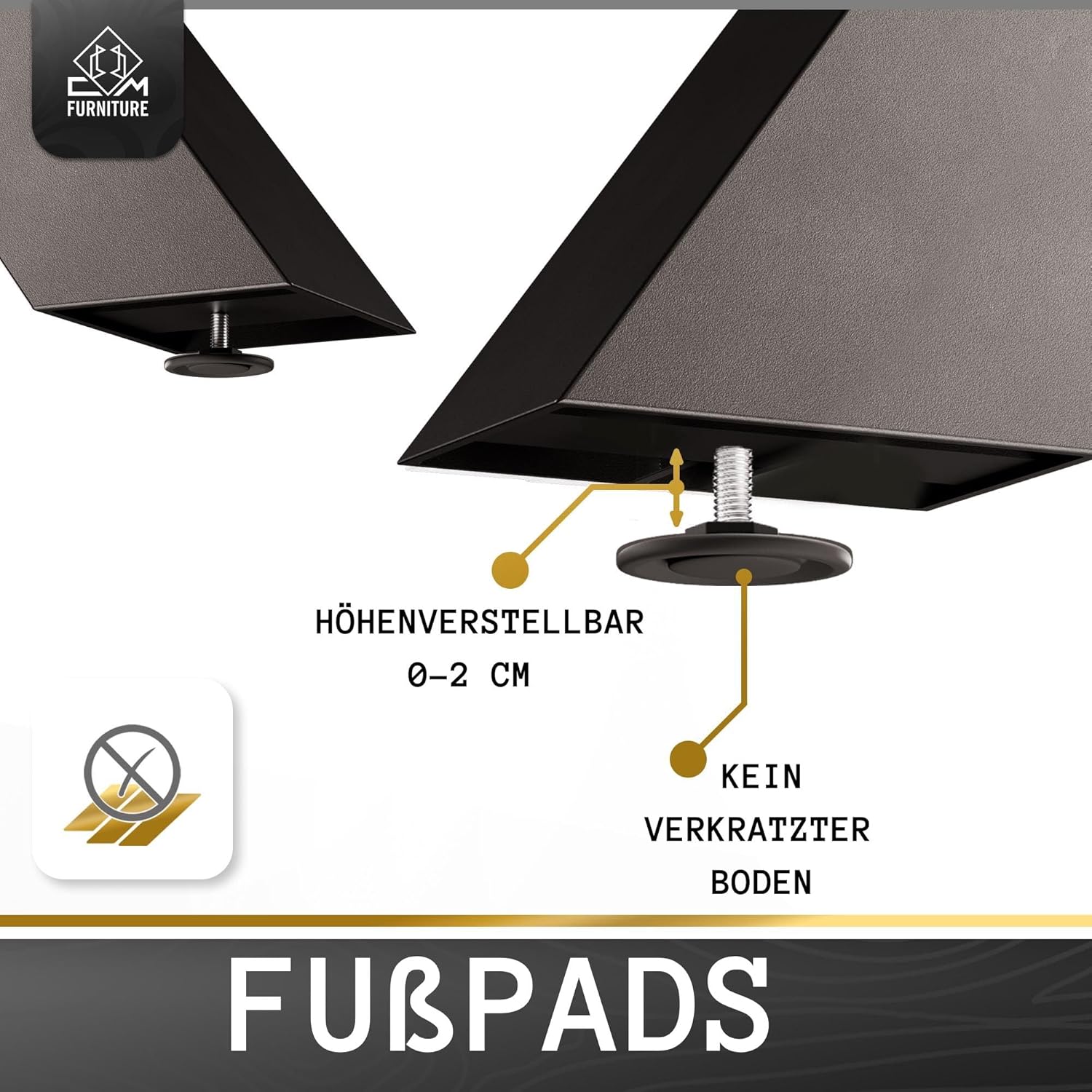 Tischbeine Tischgestell Metall Schwarz Hoch 72 cm für Esstisch Gartentisch Konferenztisch Rund/Quadratisch Massiv Tischplatte Holz Glass Spider/Spinnen Stern Look Premium DIY Projekt