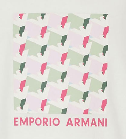 Emporio Armani T-Shirt - Off White m. Print