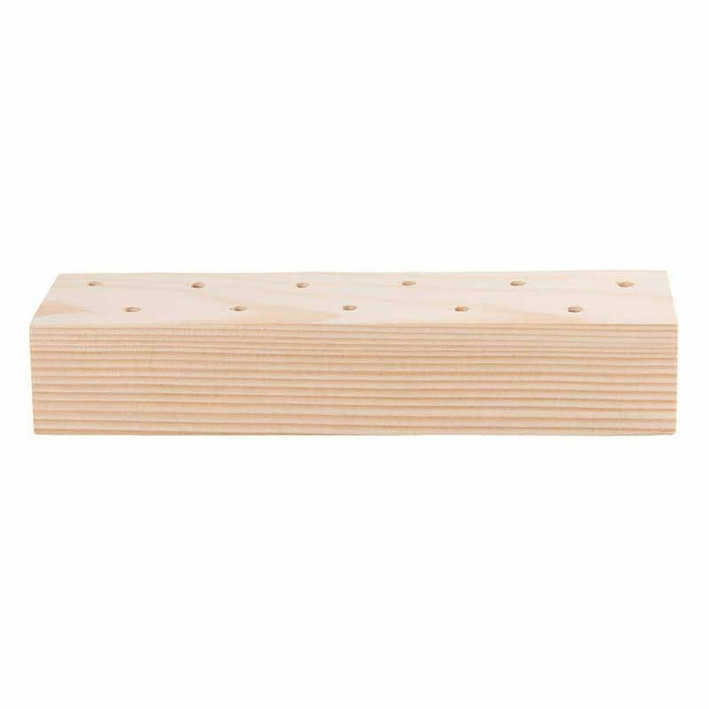 10 supports en bois pour fleurs séchées 21 x 4 x 5 cm