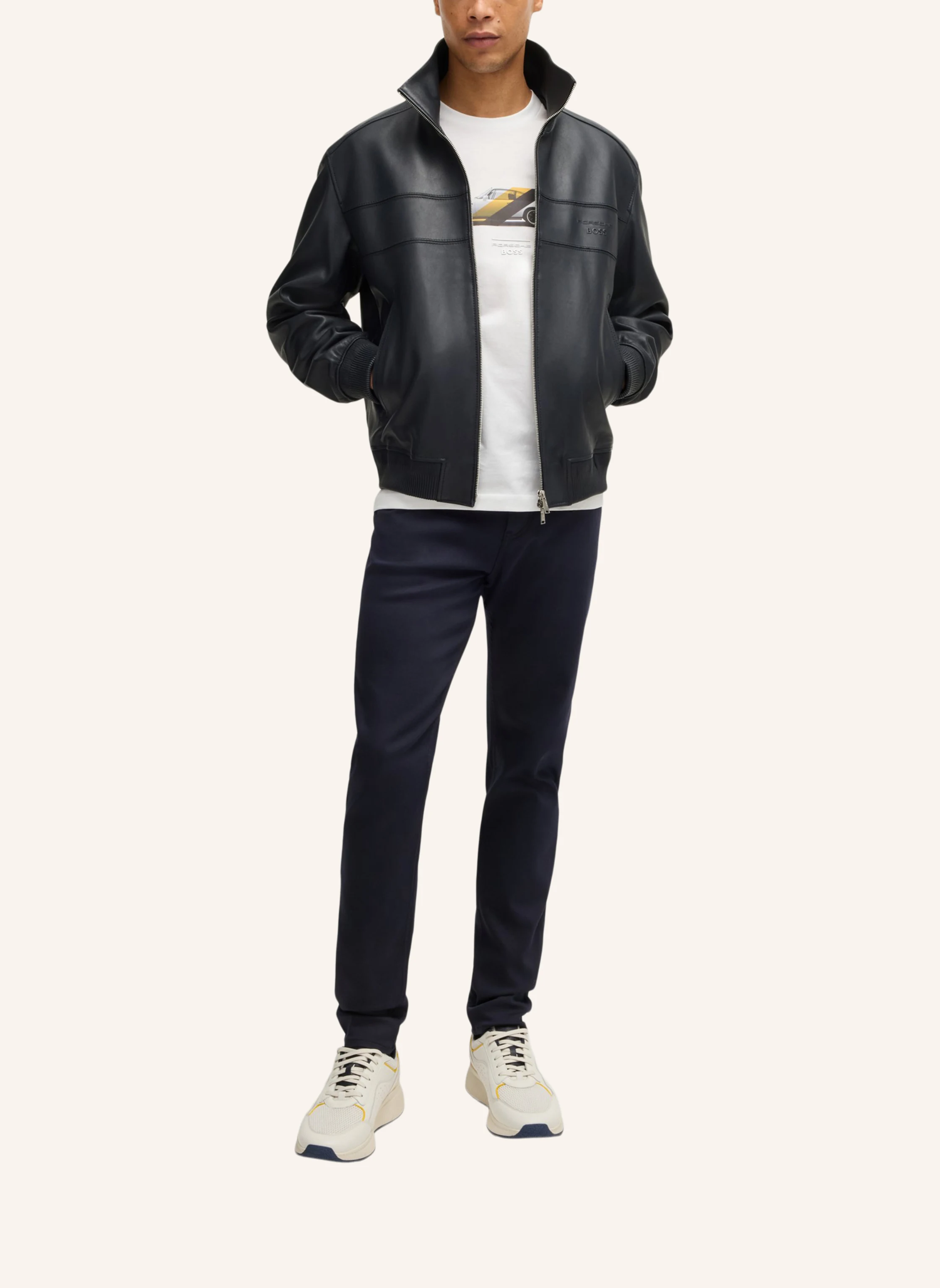 BOSS Lederjacke MARON_PS Regular Fit