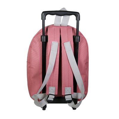 Sac maternelle à roulettes Marie - 1 compartiment - rose - Bagtrotter