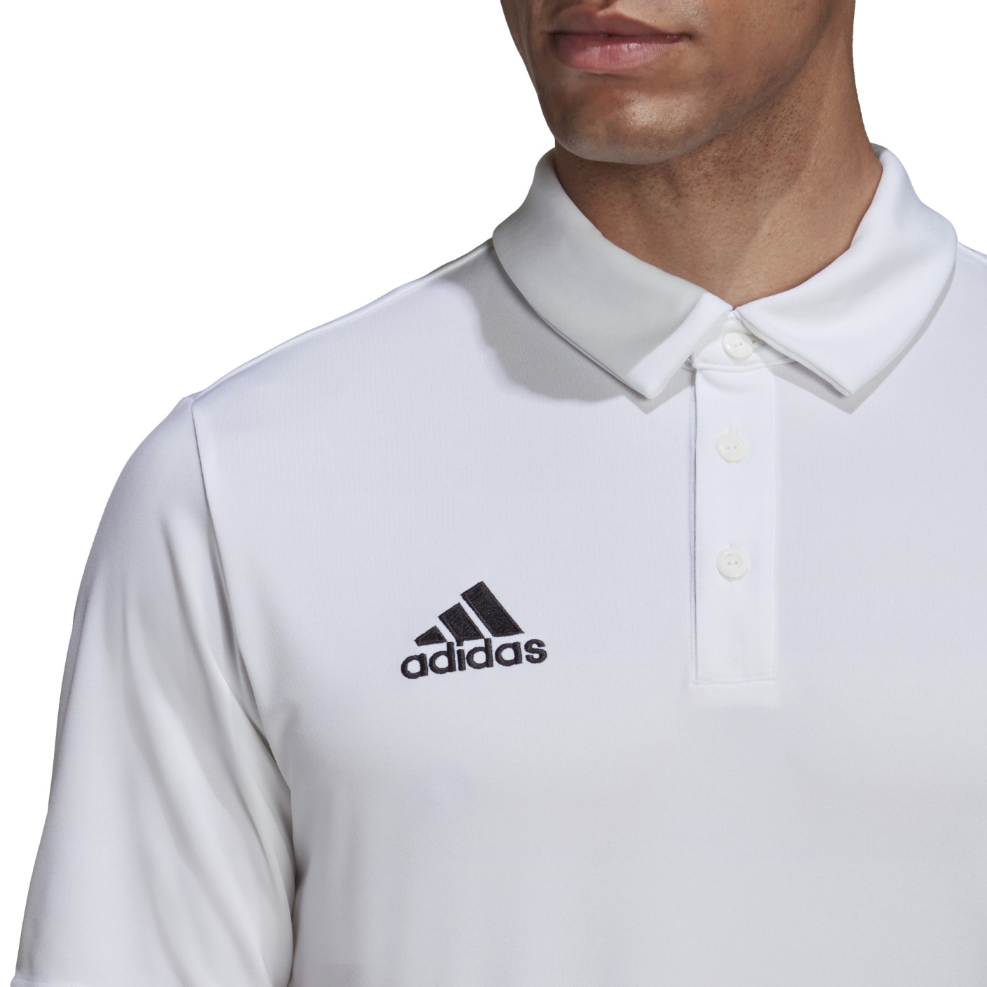 Adidas Entrada 22 Polo Wit Zwart