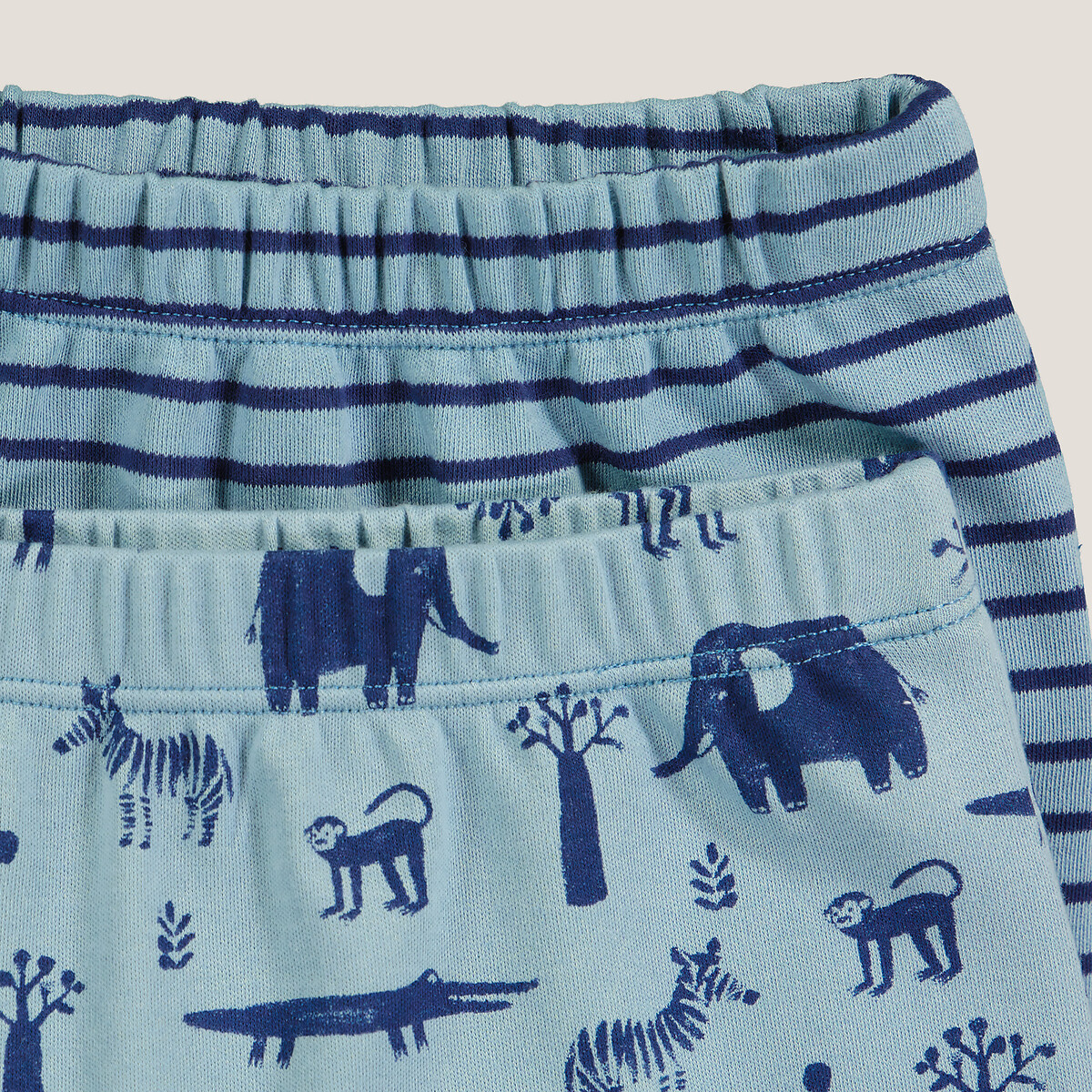 COLEÇÕES LA REDOUTE<br>Conjunto de 2 pijamas, 2 peças em malha interlock