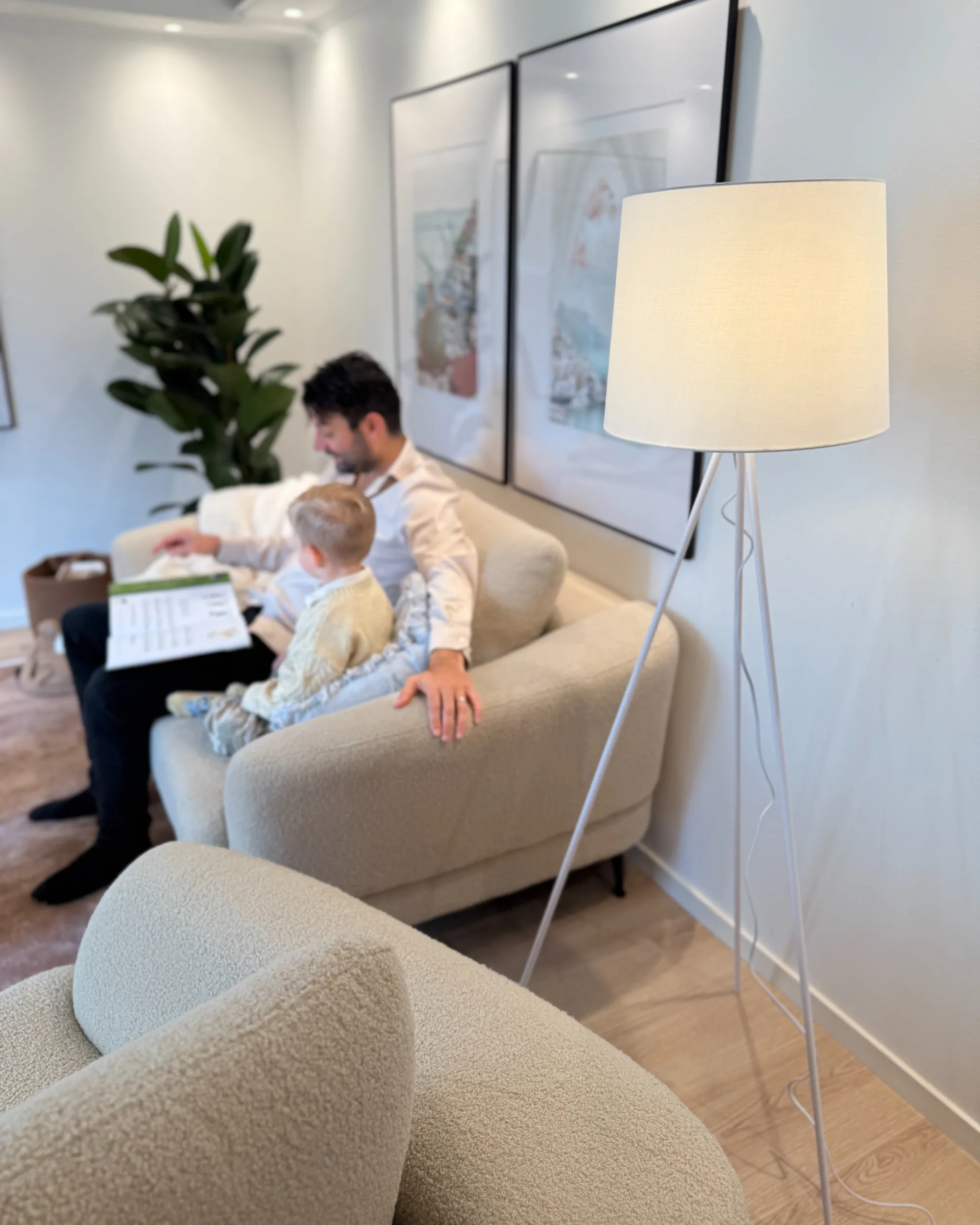 Staande lamp SAMBRA Metaal Wit