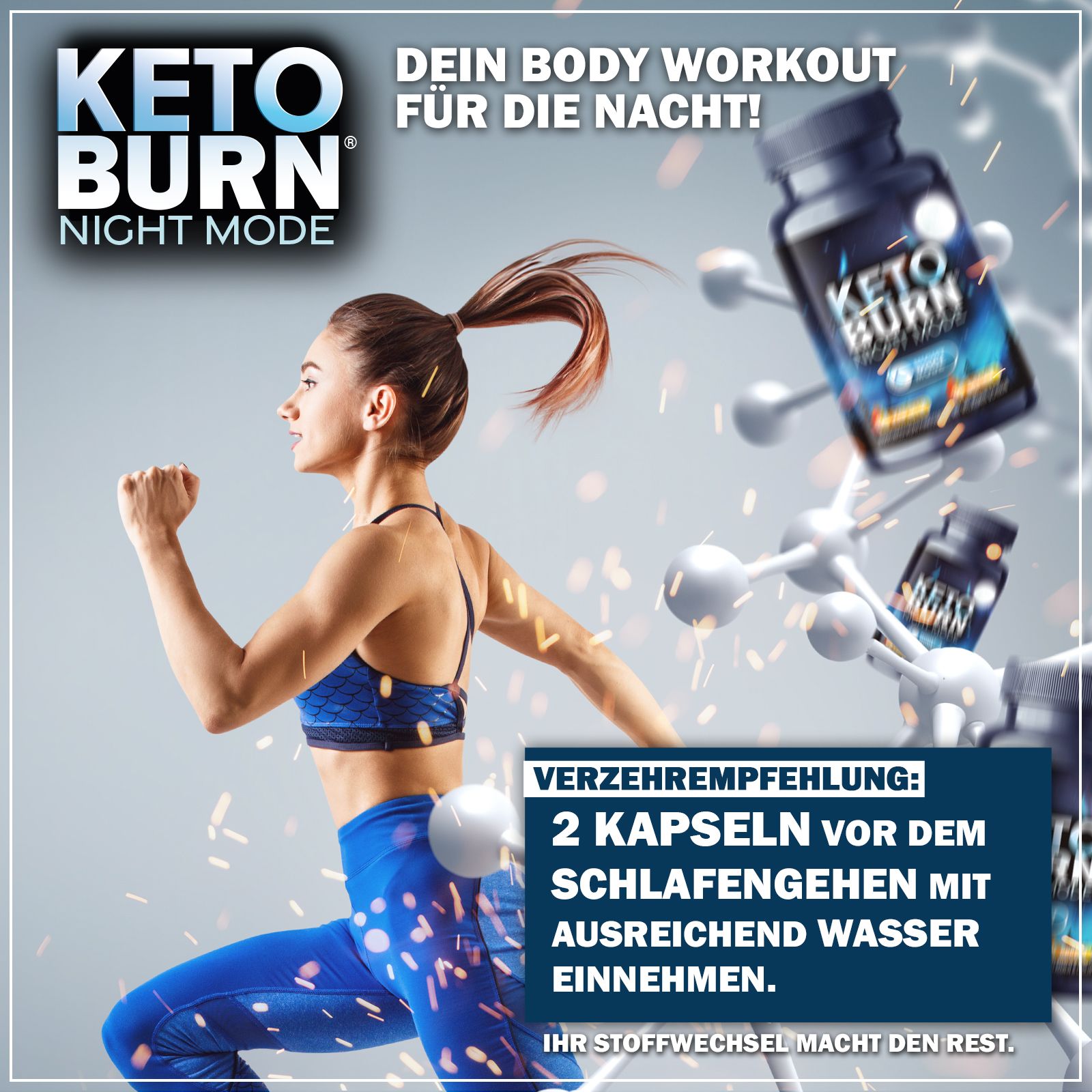 Keto Burn® | Night Mode | Abnehmen beim Schlafen mit Melatonin