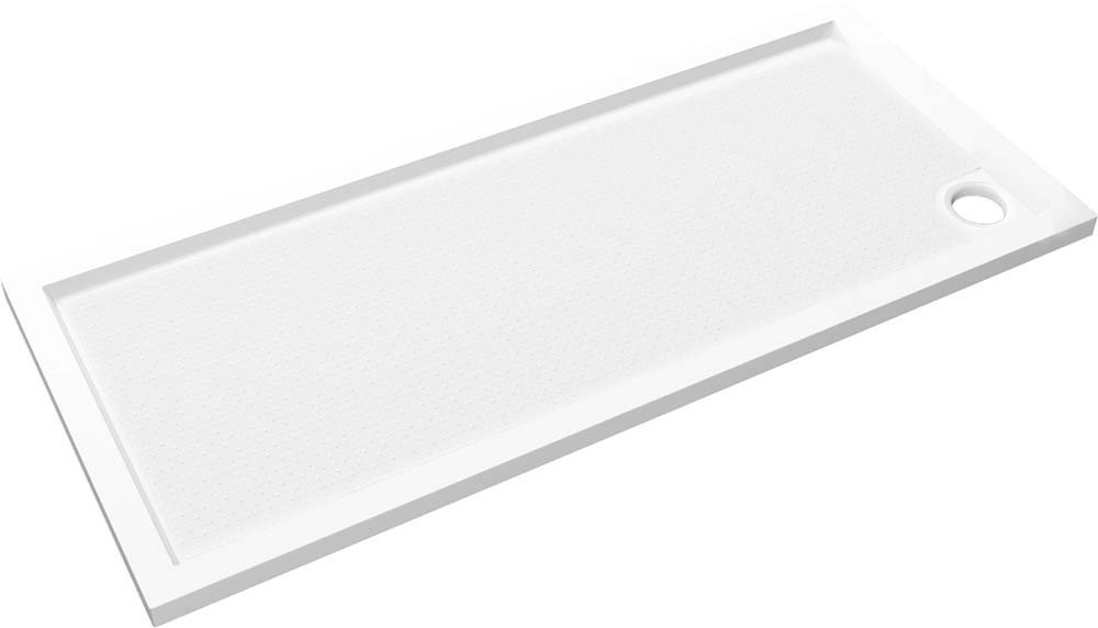 Gelco Nora rechthoekige douchebak 160x70cm wit