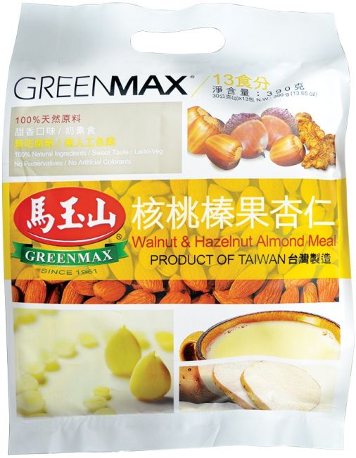 Greenmax Walnoot & Hazelnoot Amandel Maaltijd Drank 13x30g