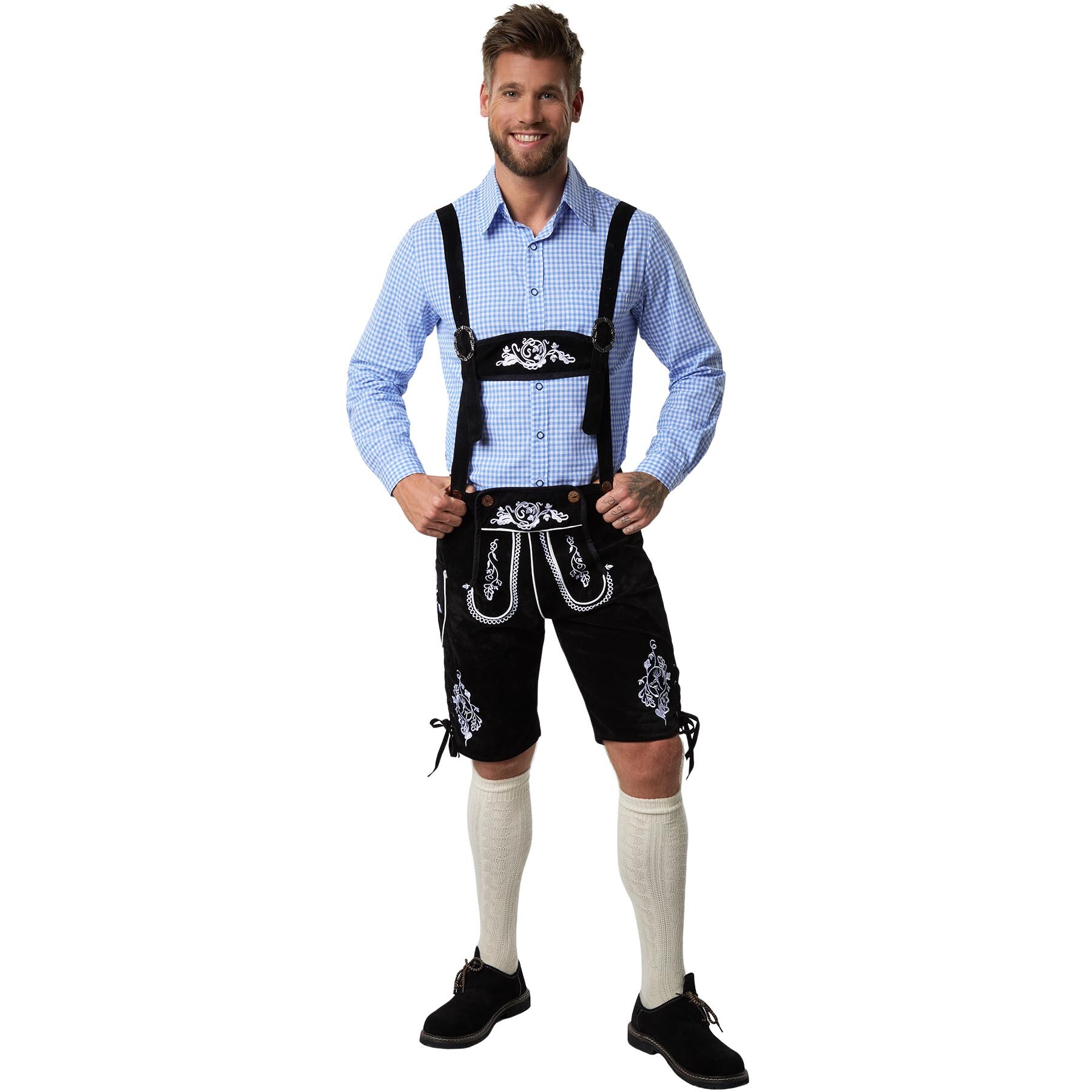 tectake® Kniestrümpfe weiß