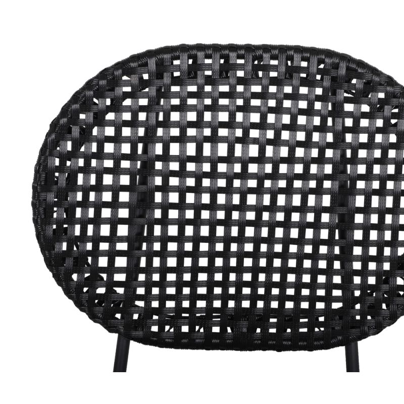 Ensemble table alba en bois d'acacia fsc et 4 chaises de jardin