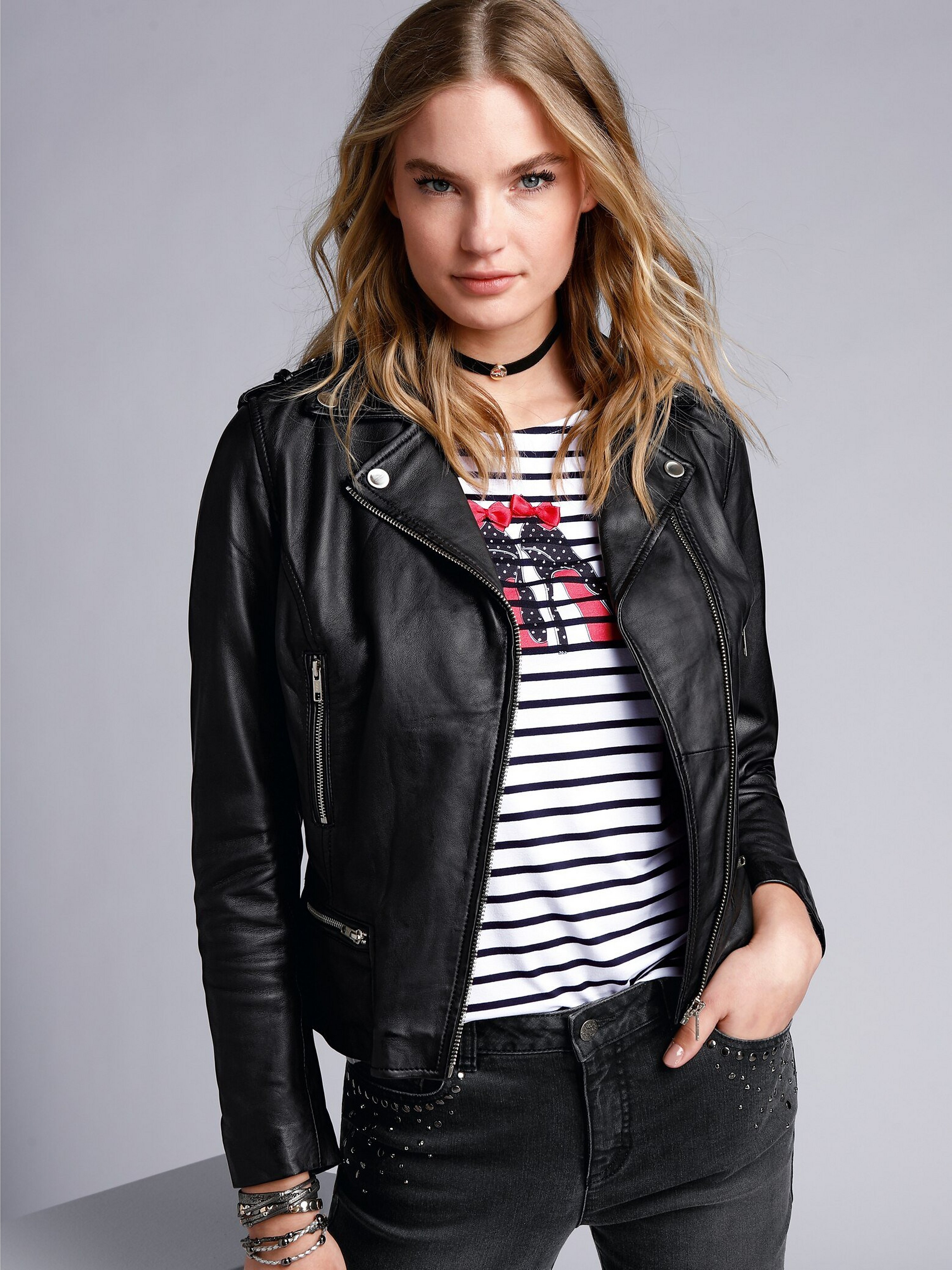 Lederjacke aus Lammnappaleder