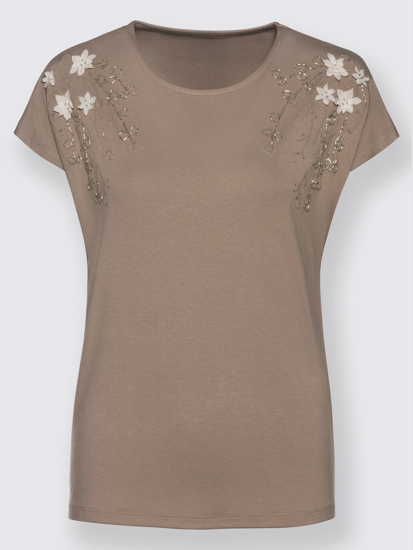 T-shirt à encolure ronde viscose