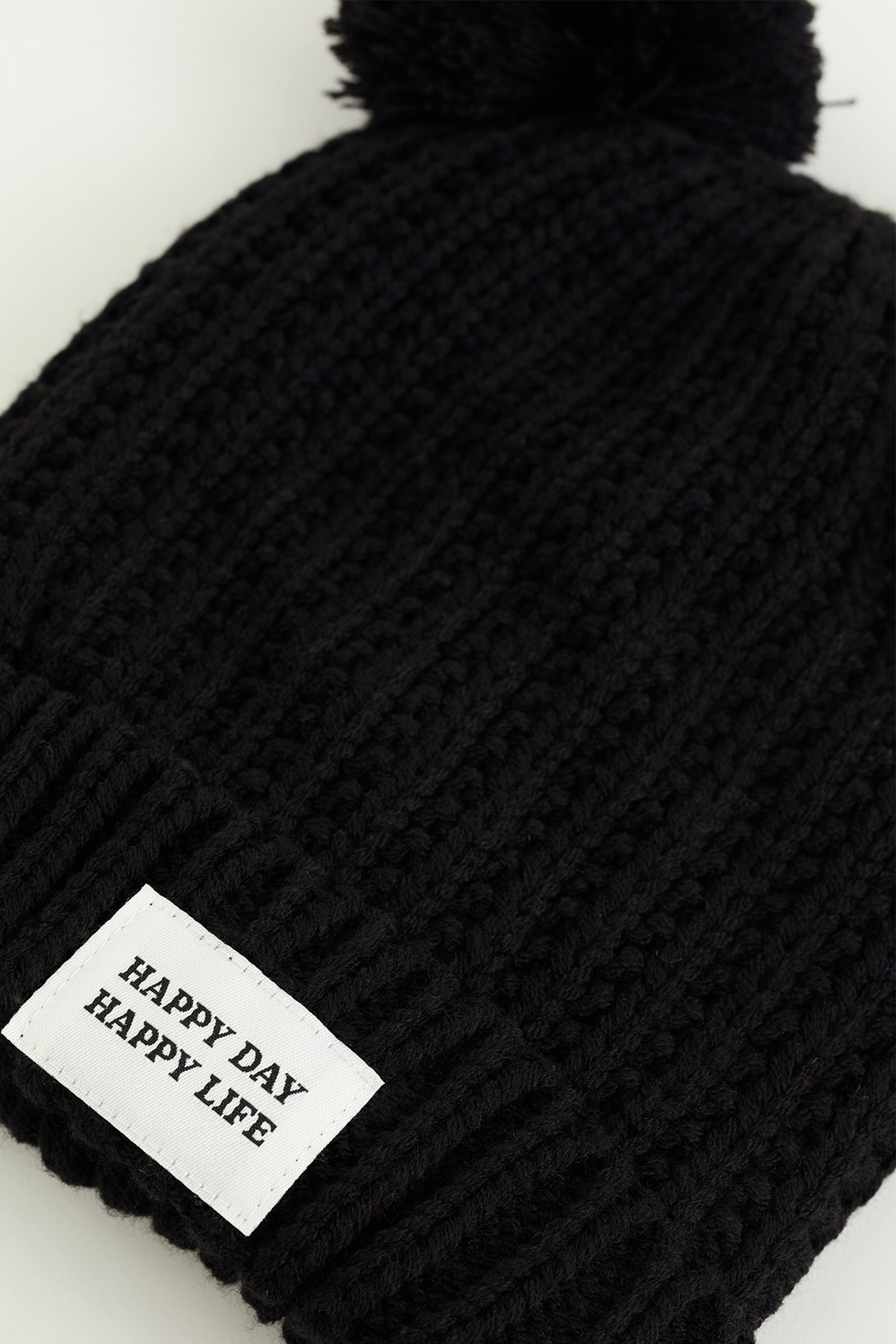 Meisjes beanie met oortjes WE Fashion Zwart