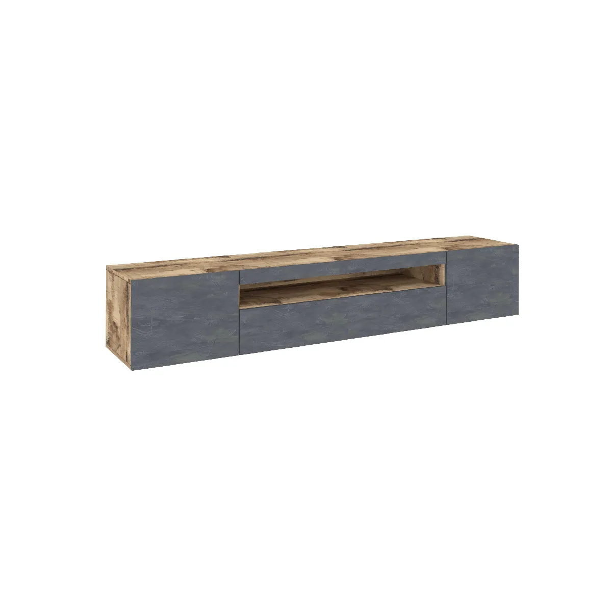 Alter Meuble TV avec 3 portes - Erable