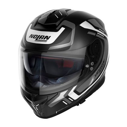 Casque Nolan N80-8 - ALLY FLAT N-COM - Noir / Blanc