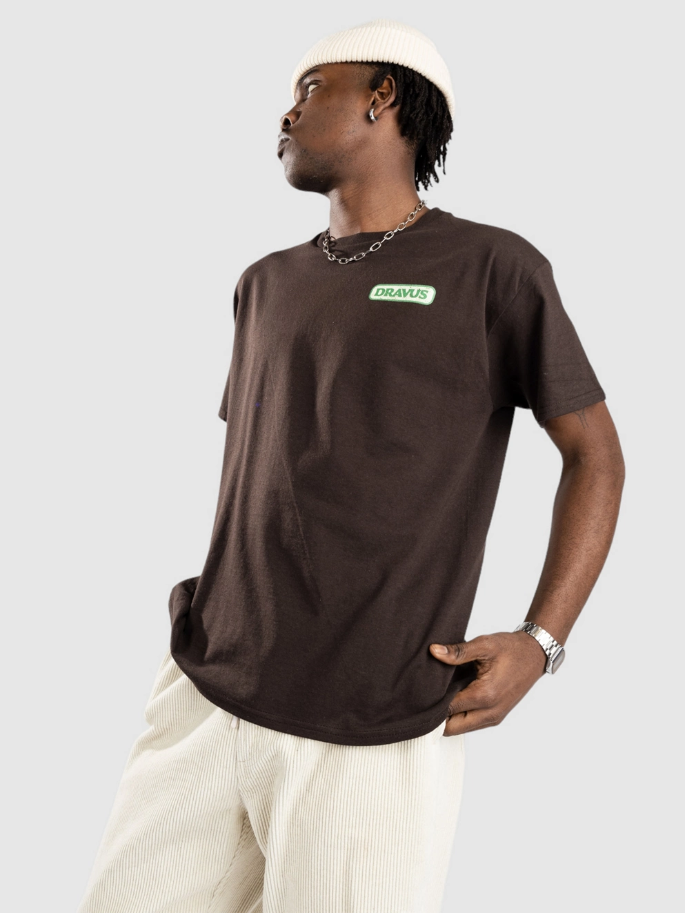 Dravus Be Aware T-Shirt brown