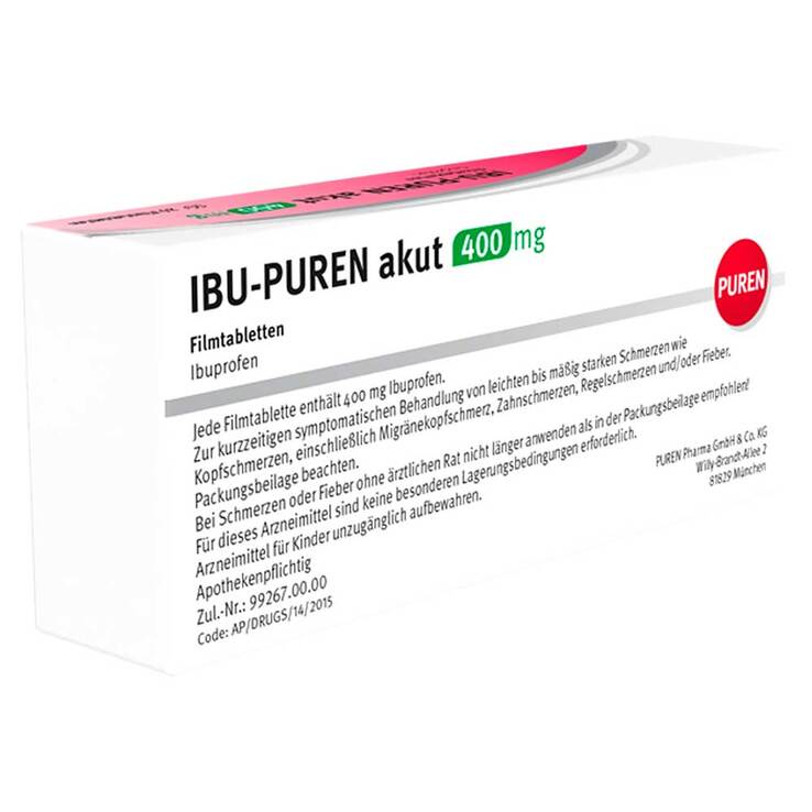 Ibu-Puren akut 400 mg Filmtabletten, 20 St