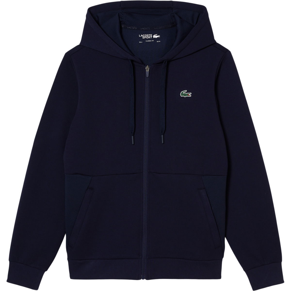 Lacoste Mesh Panels Full Zip Hættetrøje Herre