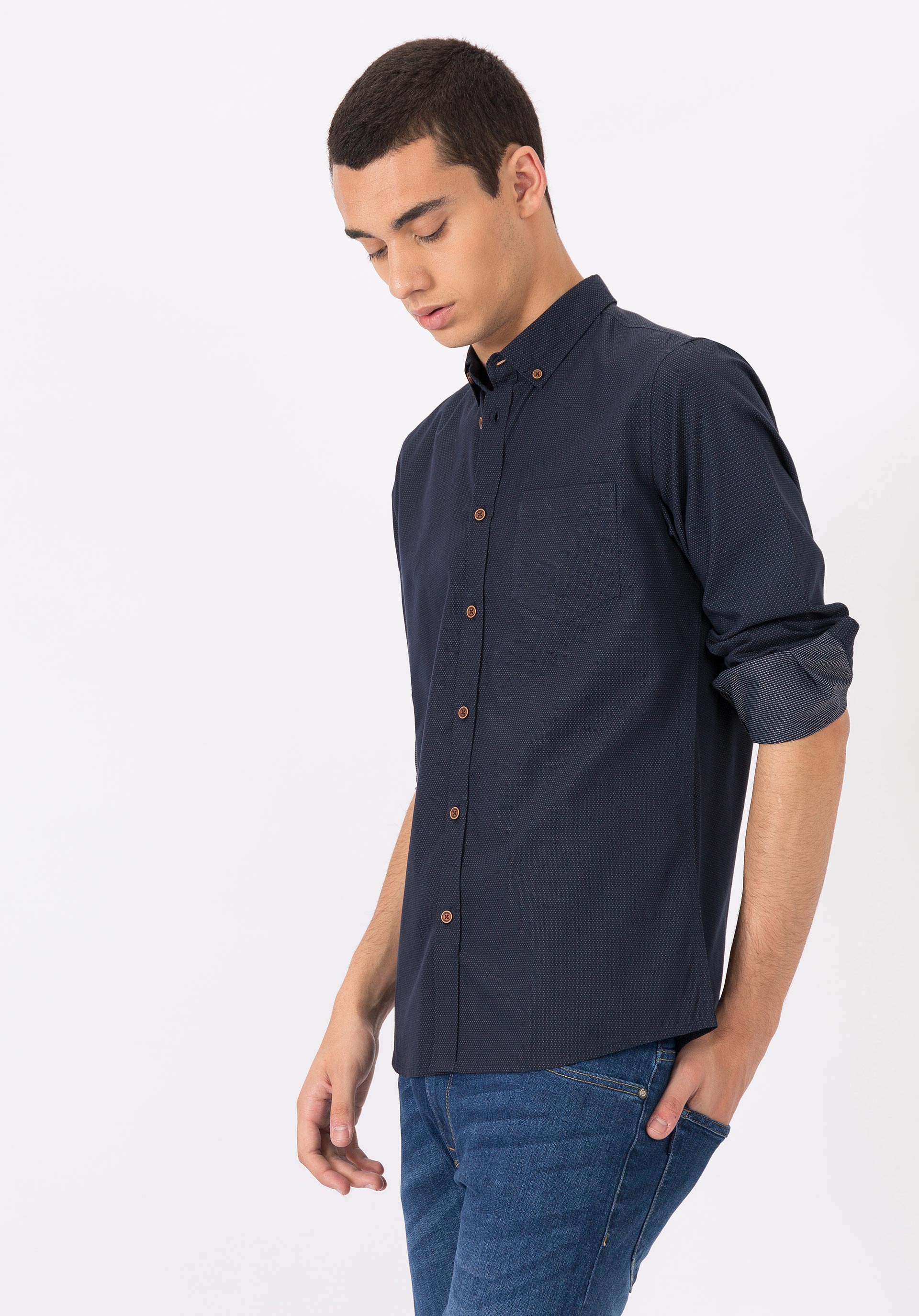 Camisa Azul marinho escuro