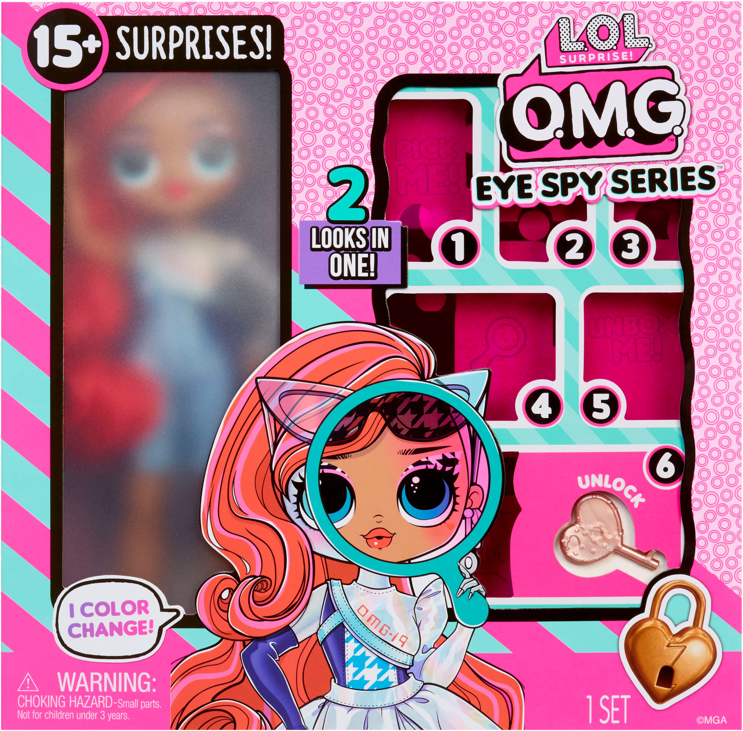 L.O.L. SURPRISE! Anziehpuppe »L.O.L. Surprise OMG Eye Spy - Spy« mit magischem Farbwechsel