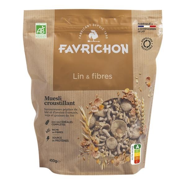Muesli Biológico Sementes De Linho Fibras