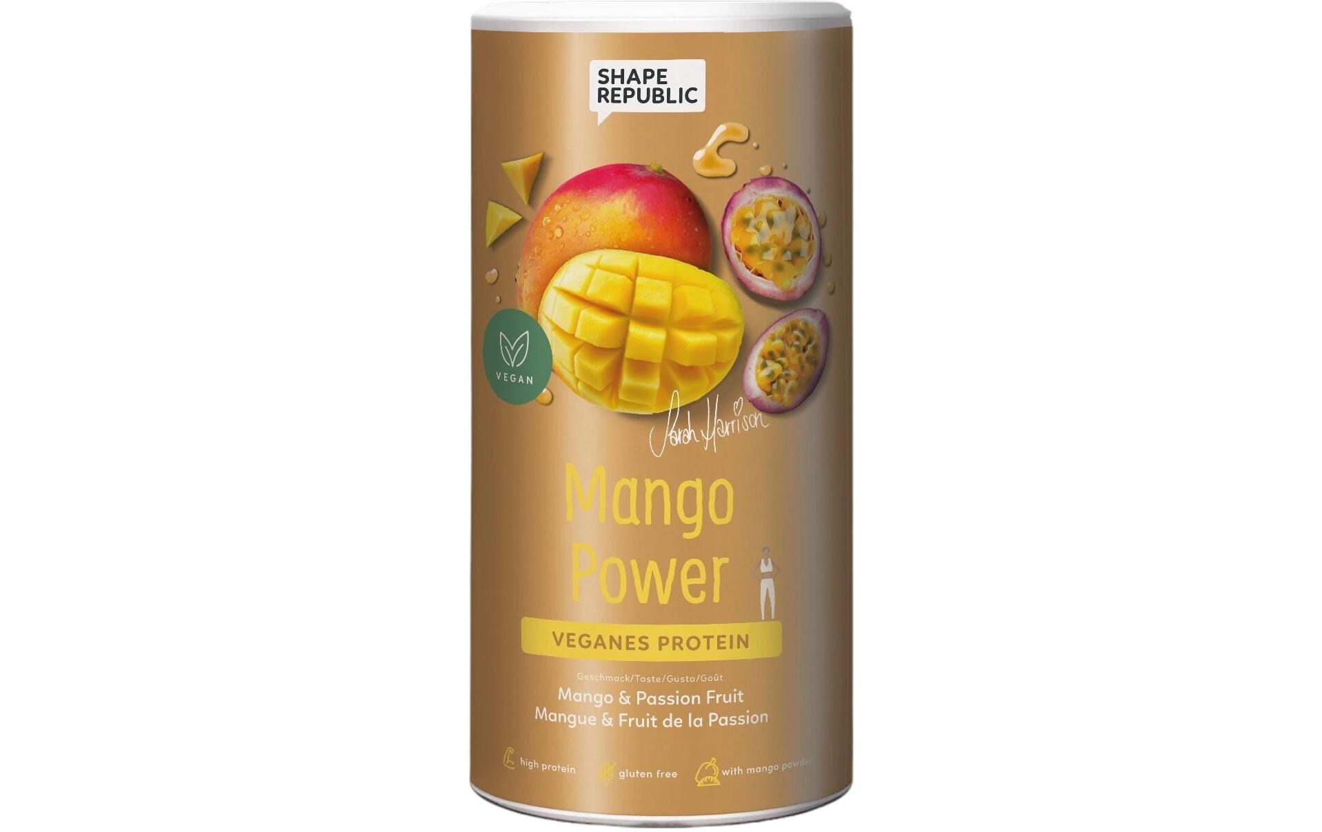 3K Protein vegan Mango 420 gVeganes Proteinpulver mit Süssungsmitteln und Mangogeschmack