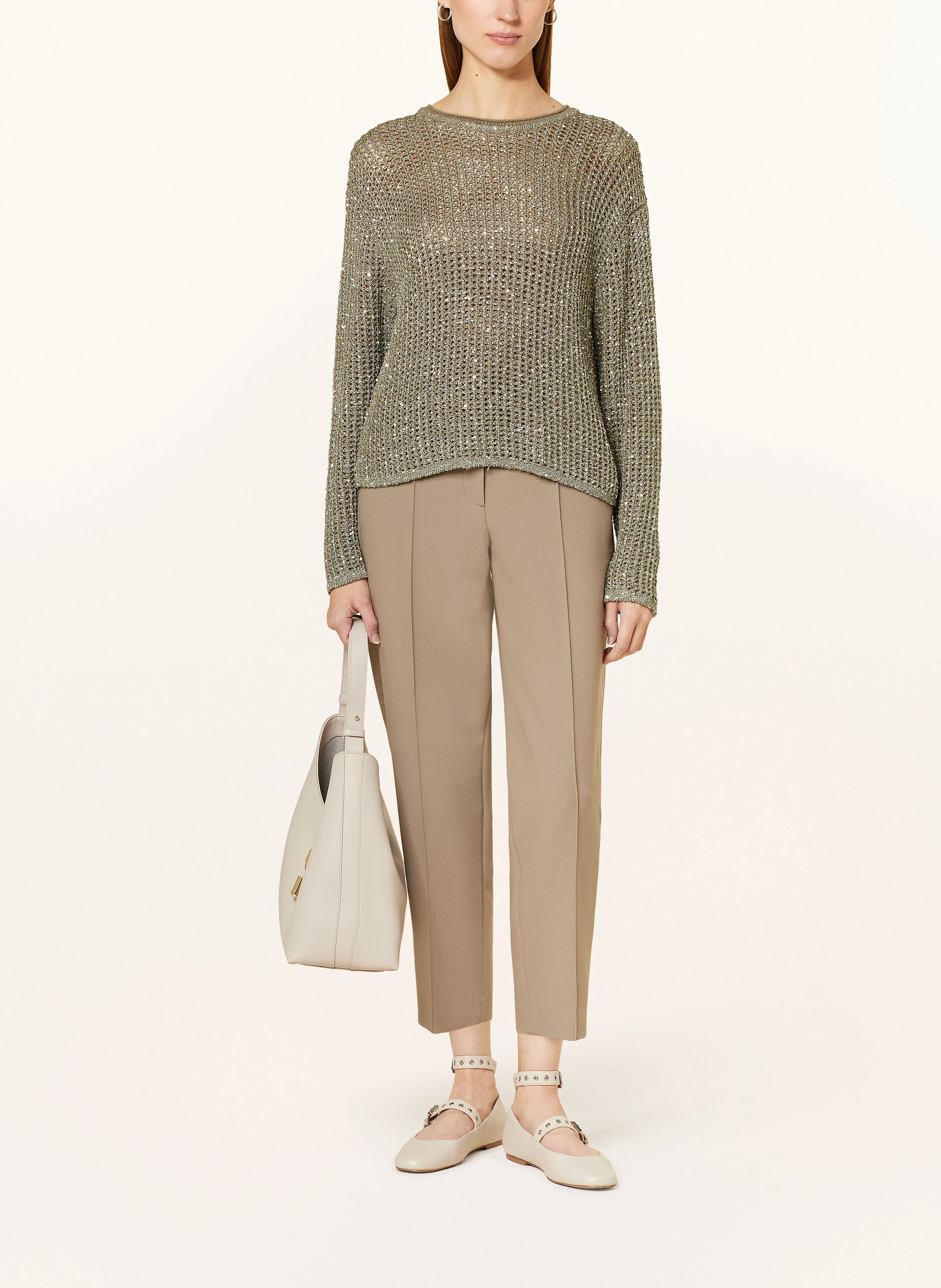 MARC CAIN Pullover mit Pailletten