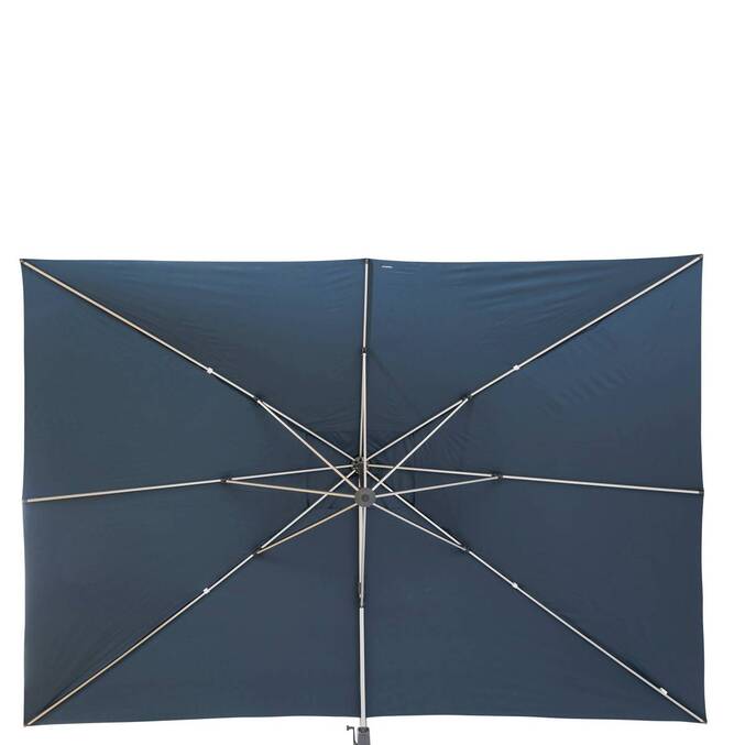 Parasol déporté rectangulaire ÉQUADOR Pétrole