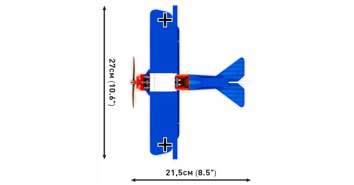 COBIHistorical Collection - Fokker D.VII Constructiespeelgoed  (Schaal 1:32)