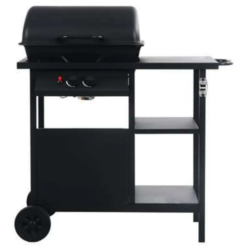 vidaXL - Barbecue - Zwart - Staal