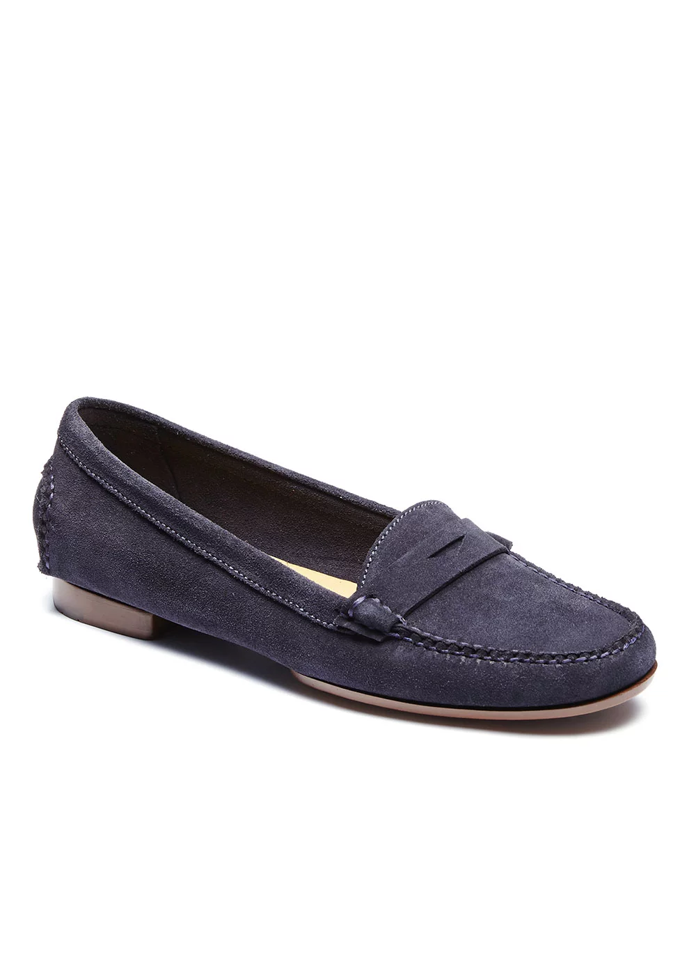 W PENNY MOC VELOURS MARINE