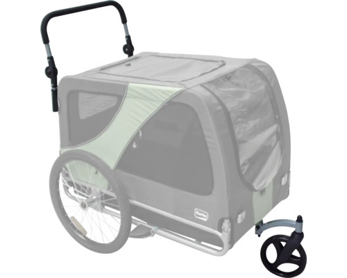 Fietskar accessoires Karlie GO Jogger functie Jogger handvat voor duwen, handvat en voorwiel