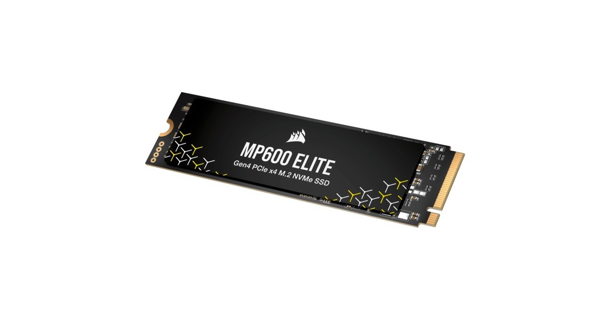 CorsairMP600 ELITE 2 TB SSD  (Zwart, CSSD-F2000GBMP600ENH, PCIe Gen 4.0 x4, NVMe 1.4, M.2 2280)