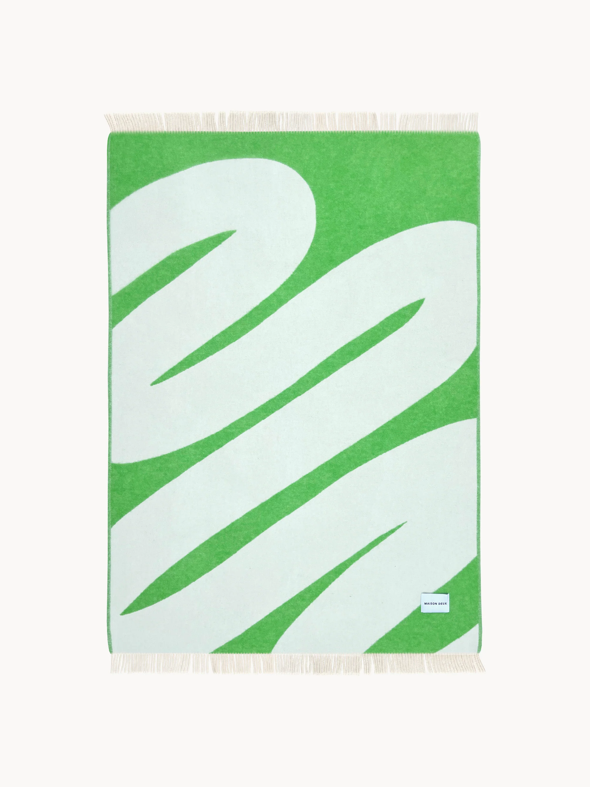 Wollen plaid Swirl met zigzagpatroon