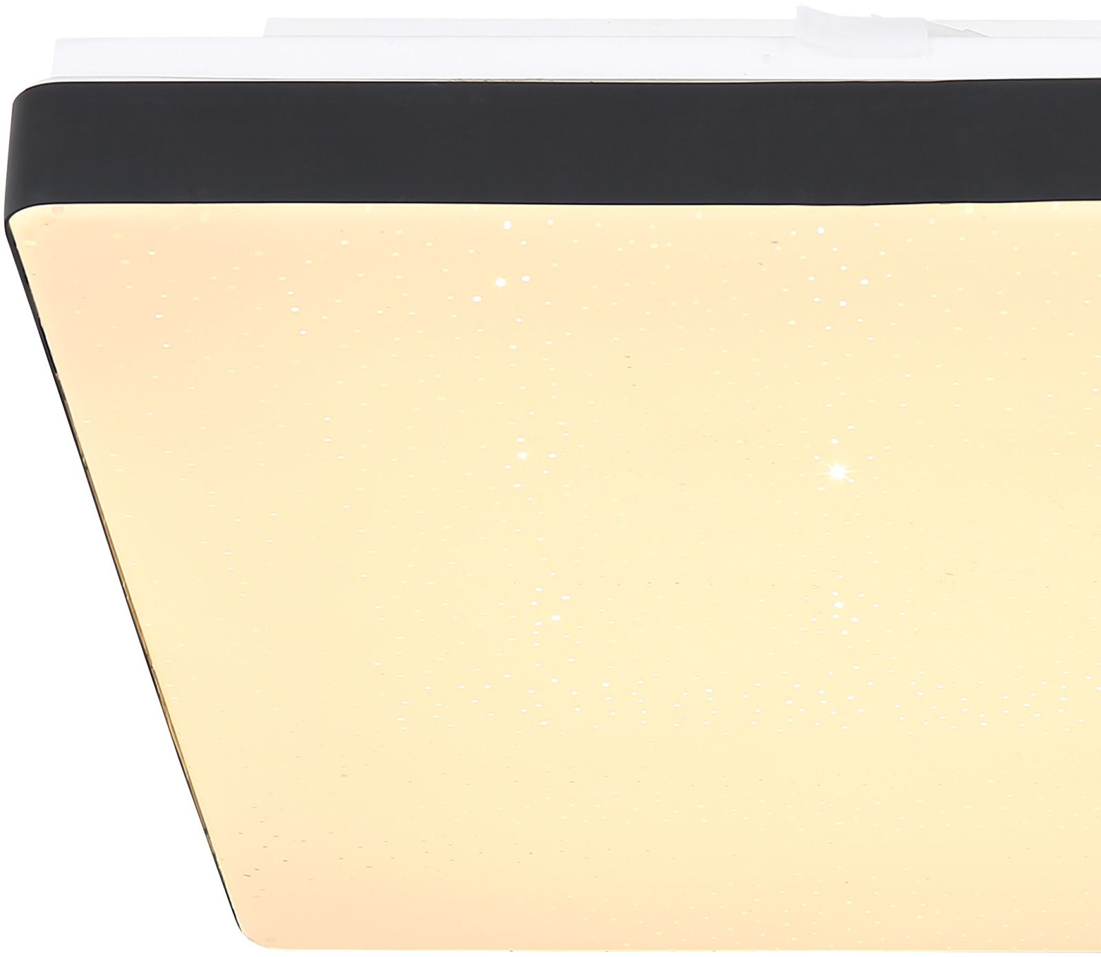 LED-Deckenleuchte - schwarz-weiß - 33x33 cm