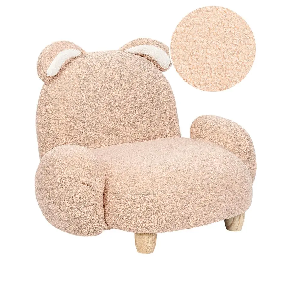 KANNA - Kinderstoel - Beige - Nepbont
