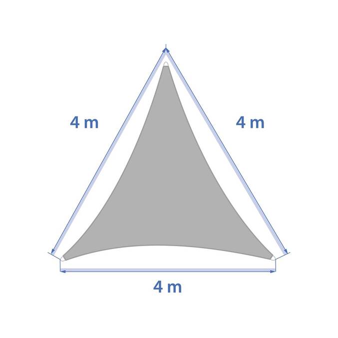 Voile d'ombrage triangulaire CURACAO Blé