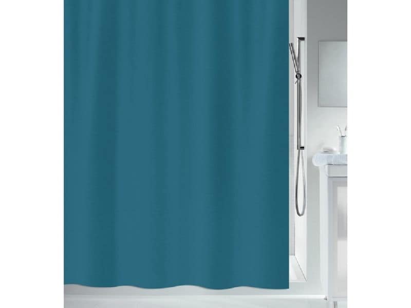 spirella Duschvorhang Primo 240 x 200 cm, Blau Badevorhang aus Polyester