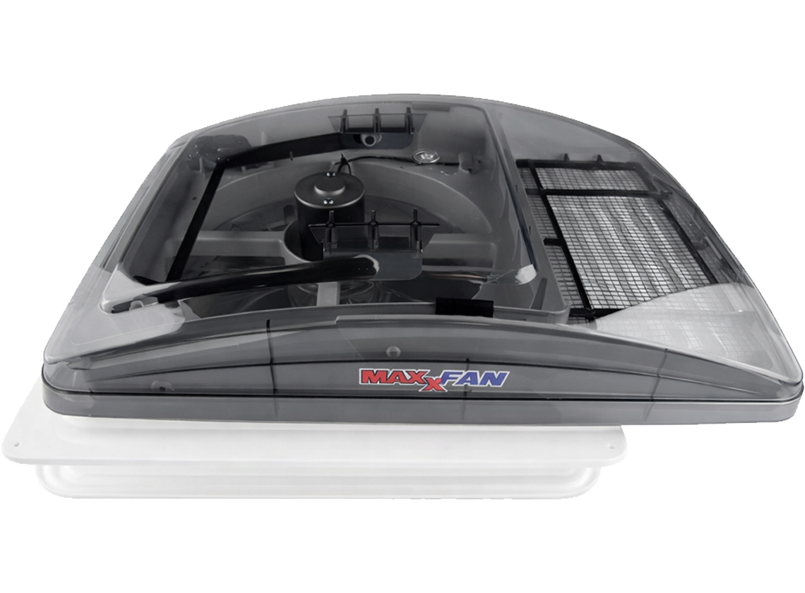 Maxxfan Deluxe 40 x 40 dakluik met ventilator - transparent