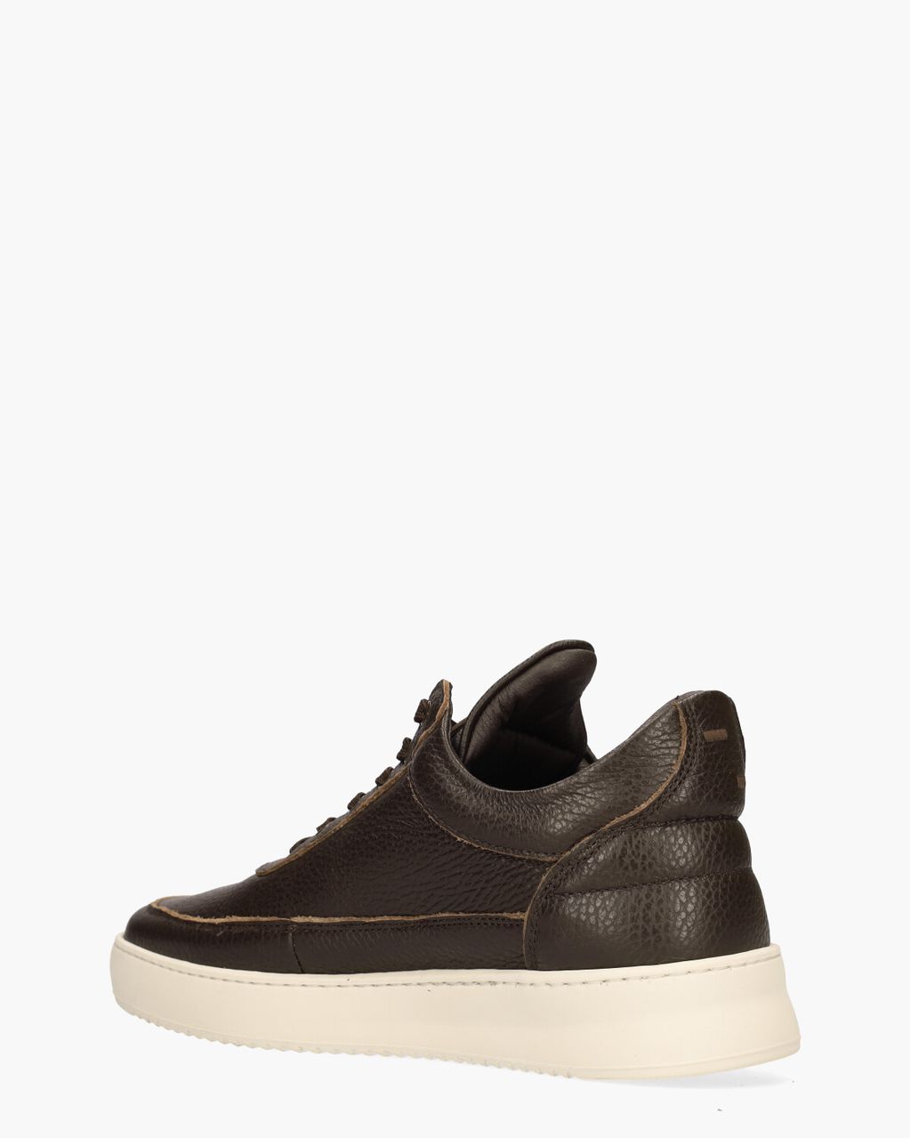 Filling Pieces Low Top Grain Donkerbruin Herensneakers