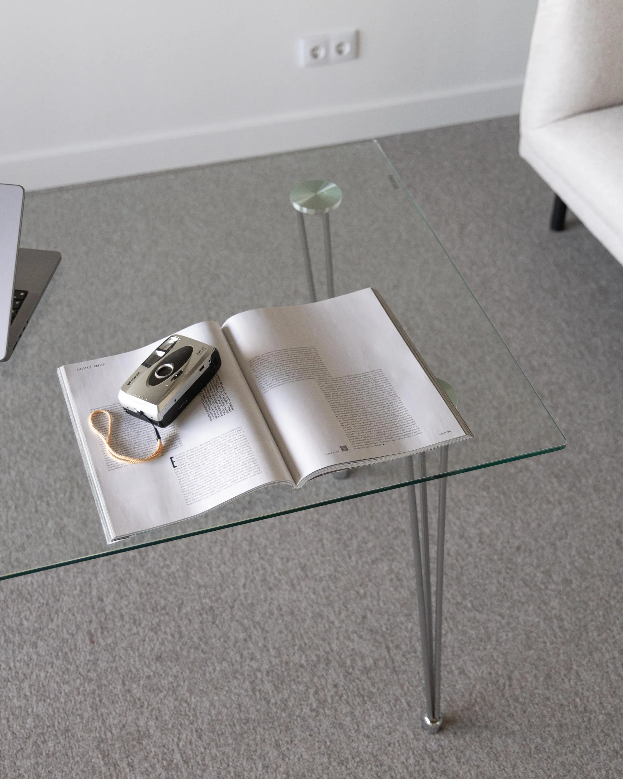 Eettafel WINSTON Zilver 70 cm Veiligheidsglas 120 cm