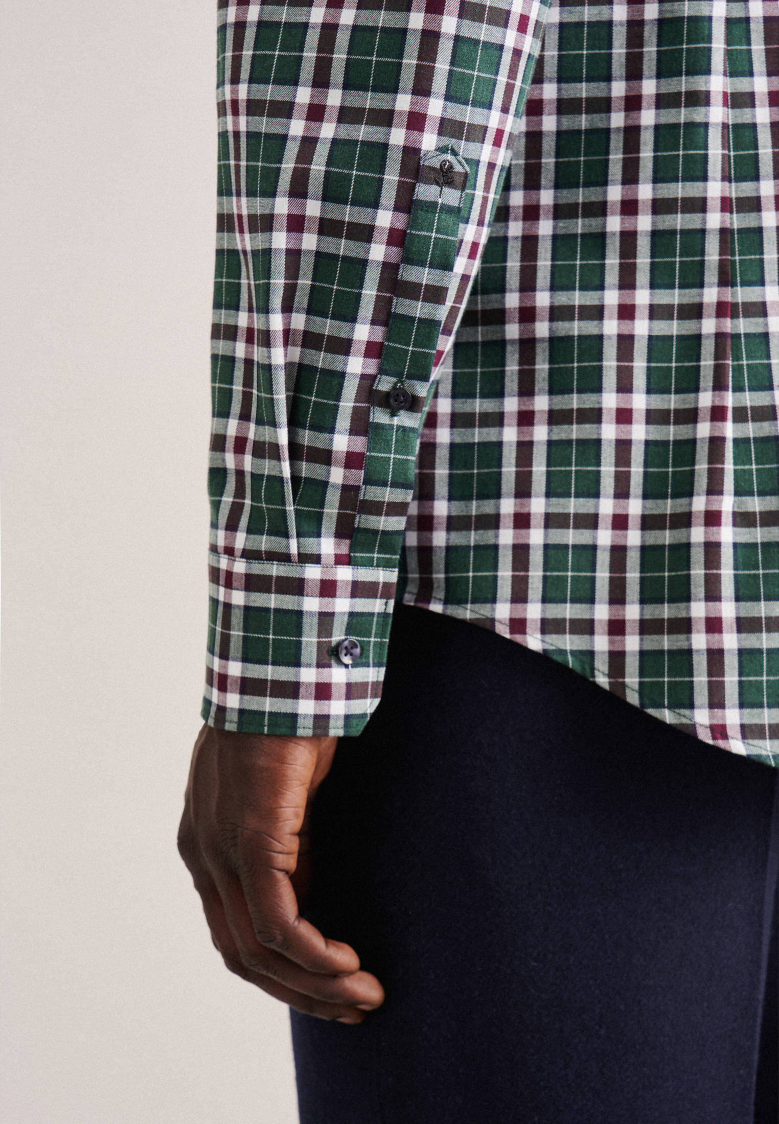 Seidensticker| Herren Flanellhemd Slim