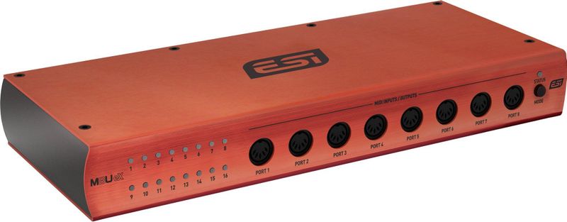 ESI - M8UeX - Audio-interface - Bruin - USB 3.0 MIDI-interface met 16 poorten