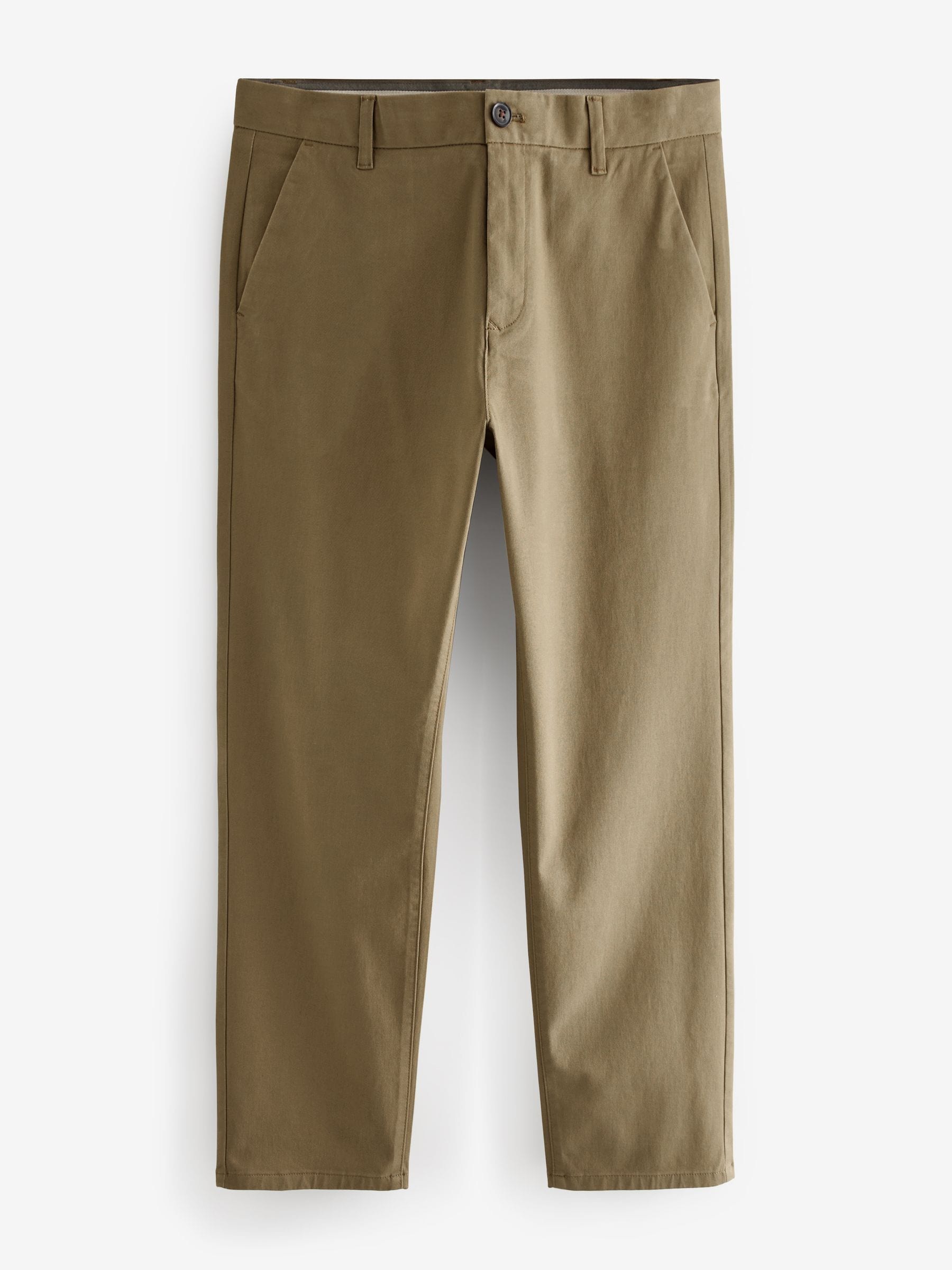 Lichtbruin - Straight fit - Stretchy chino