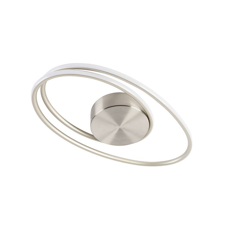 Design plafondlamp staal incl. LED 3 staps dimbaar  - Rowan