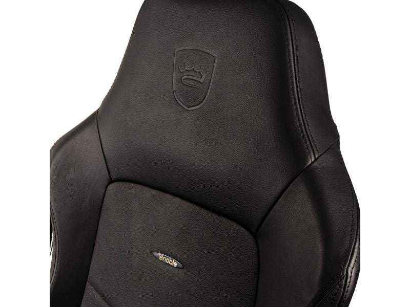 noblechairs Gaming-Stuhl HERO Echtleder Schwarz Ergonomischer Gaming-Stuhl