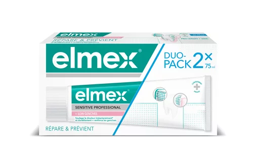 Elmex Sensitive Dentifrice Réparation - 2x75ml