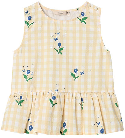Fliink Top - Agnes - Sonnenlicht Flower Aop