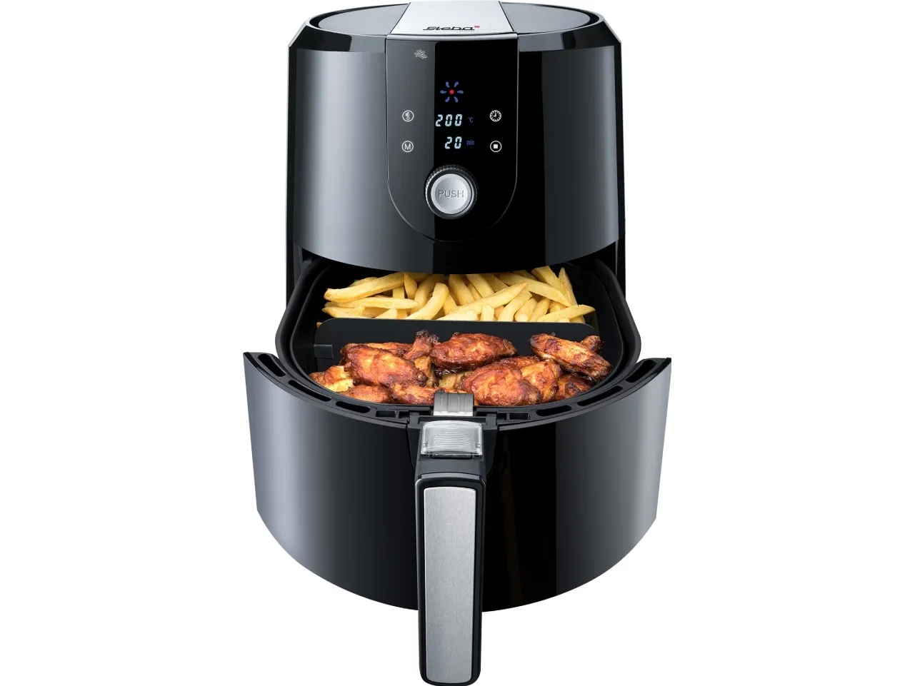 Steba HF 5000 XL - Varmluftsrister - 5,2 liter - 1,8 kW - sort