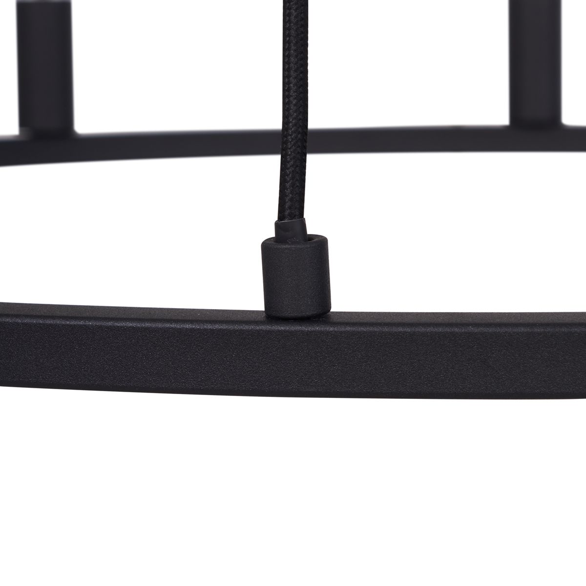 Industriële hanglamp zwart 9-lichts - Knight